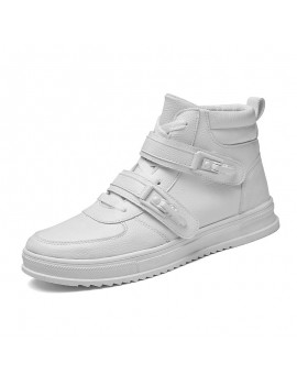 Men Metal Buckle High Top Comfy Sole Sport Casual Trainers Men Metal Buckle High Top Comfy Sole Sport Casual Trainers